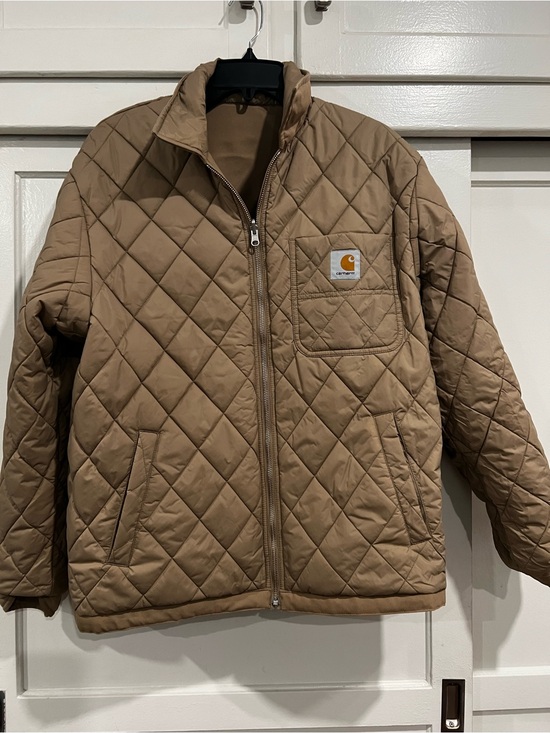 Carhartt Other - Carhartt Quilted Tan Diamond Puffer Jacket